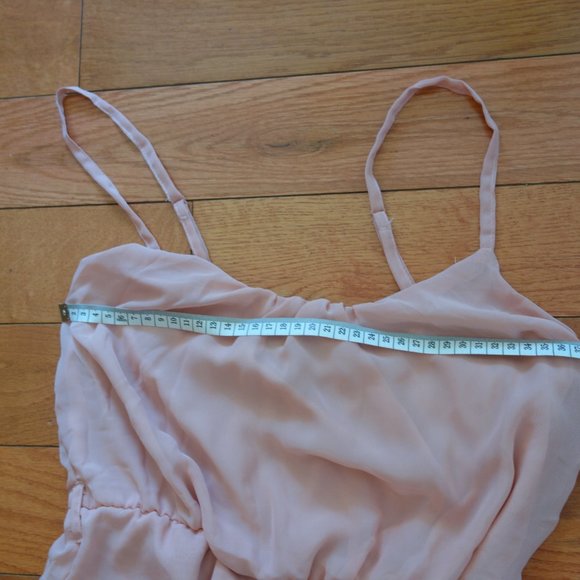 Pink Flowy Summer Layered Shear Overlay Princess Cinderella Dress Size Small - Picture 14 of 16